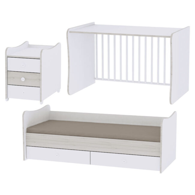 Πολυμορφικό Κρεβάτι Maxi Plus White Lorelli 10150300024A