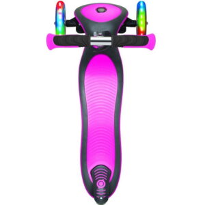 Globber Scooter Πατίνι Elite Deluxe Με Αναδίπλωση και Φωτισμό στους τροχούς Deep Pink (444-410)