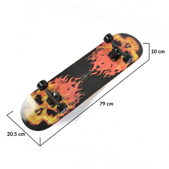 Τροχοσανίδα Skateboard Lux 3006 Fire Byox Cangaroo