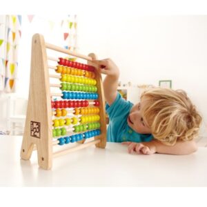 Πολύχρωμος Άβακας 10 Στηλών Hape Rainbow Bead Abacus (E0412A)