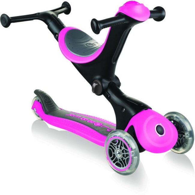 Globber Πατίνι Scooter Go Up Deluxe 5 in 1 Deep Pink (644-110) + Δώρο Κουδουνάκι Αλουμινίου