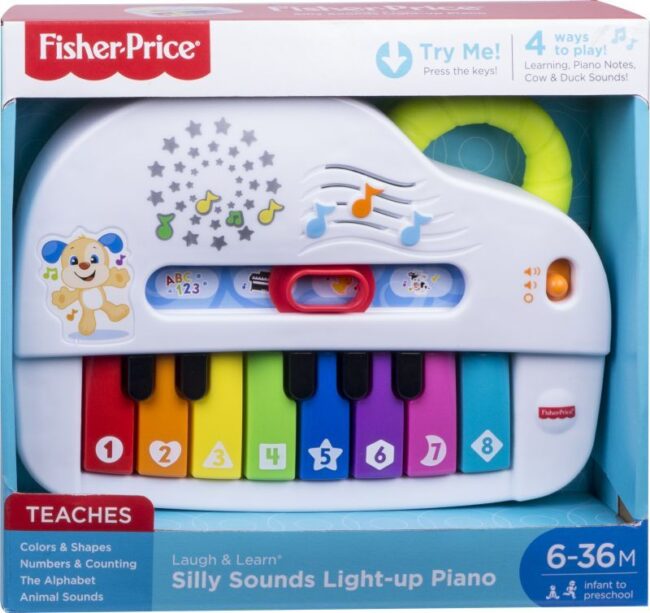 Fisher Price Εκπαιδευτικό Πιάνο Με Φώτα Laugh and Learn GFV21