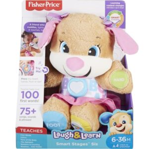 Fisher Price Laugh and Learn Εκπαιδευτικό Ροζ Σκυλάκι Smart Stages FPP82