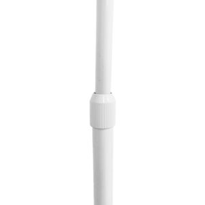 Μοντέρνο Φωτιστικό Δαπέδου Μονόφωτο Μεταλλικό Λευκό με Καπέλο Φ34 GloboStar IMPERIAL WHITE 01588