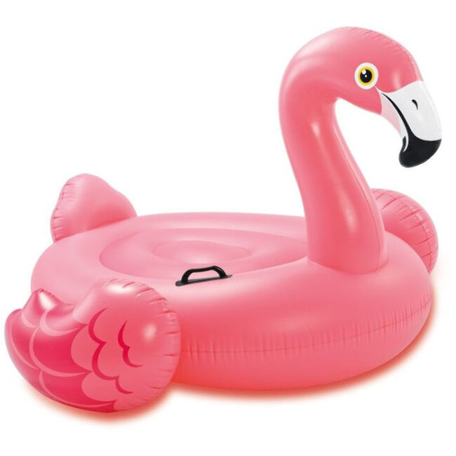 Intex Flamingo Ride On 57558 Δύο Σταθερές Λαβές Και Δύο Θάλαμοι Αέρος - 142x137x97εκ. 3+Χρ.