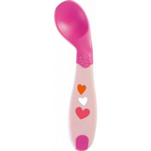 Κουτάλι Σιλικόνης Baby's First Spoon 8m+ Pink Chicco F01-16100-10