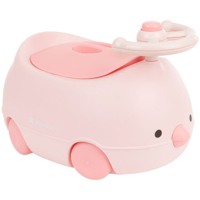 Γιογιό Αυτοκινητάκι Με Καπάκι Potty Chick 12m+ Pink Kikkaboo 31401010026