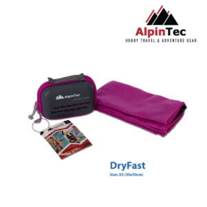 Alpintec Dry Fast Πετσέτα Microfiber Purple 30x50 cm MS-XS-PE