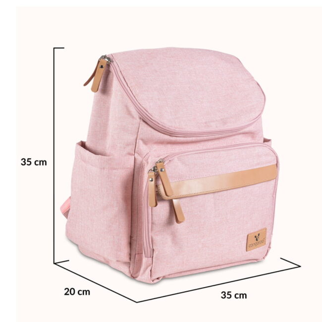 Τσάντα Αλλαξιέρα Σακίδιο Πλάτης Backpack Megan Pink Moni Cangaroo 3800146266974