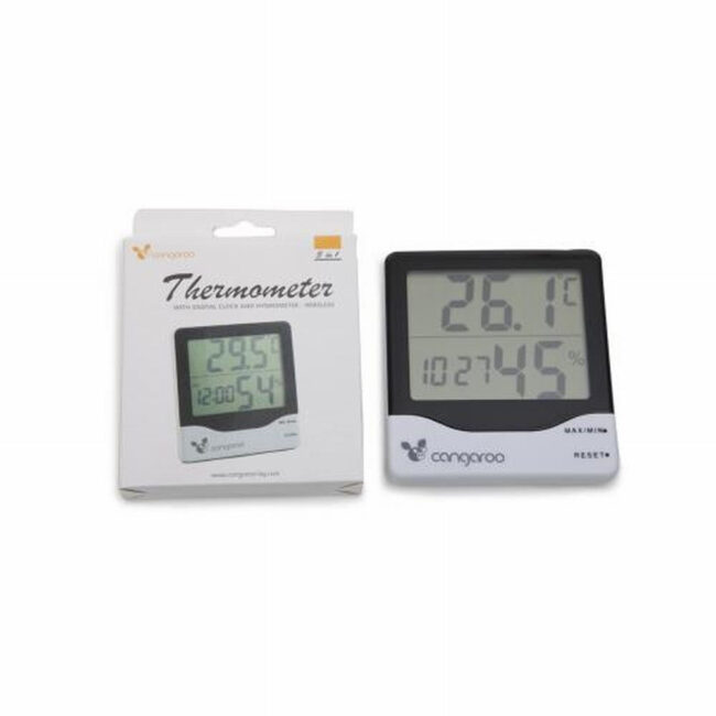 Θερμόμετρο Χώρου – Υγρόμετρο – Ρολόι 3in1 Ψηφιακό TL8020 Cangaroo 3800146260460