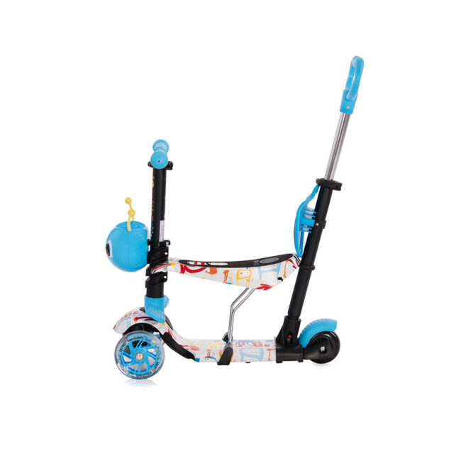 Πατίνι Scooter Με Κάθισμα Και Χειρολαβή Γονέα Smart Plus Blue Tracery Lorelli 10390030018 + Δώρο κουδουνάκι αλουμινίου Αξίας 5€
