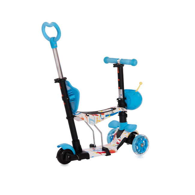 Πατίνι Scooter Με Κάθισμα Και Χειρολαβή Γονέα Smart Plus Blue Tracery Lorelli 10390030018 + Δώρο κουδουνάκι αλουμινίου Αξίας 5€