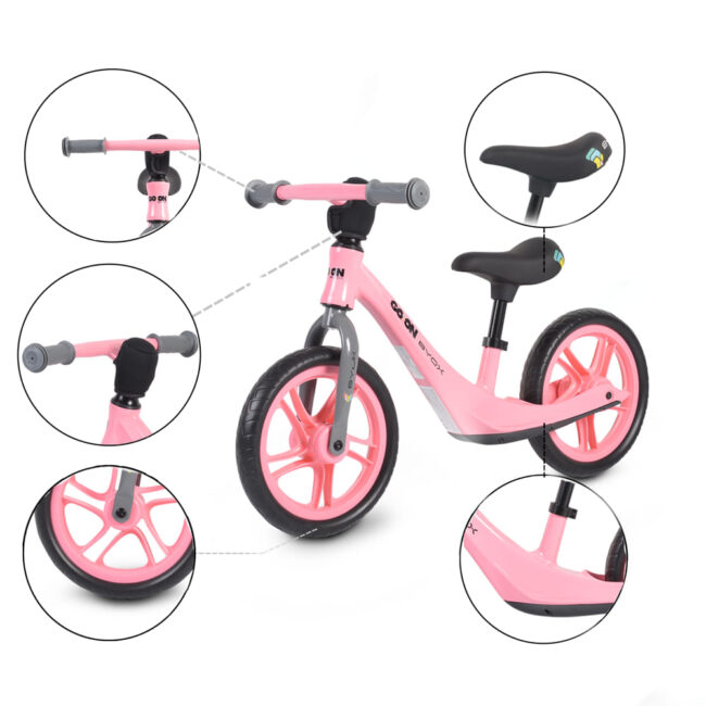 Ποδηλατάκι Ισορροπίας Go on Pink Byox 3800146227043 + Δώρο κουδουνάκι αλουμινίου Αξίας 5€