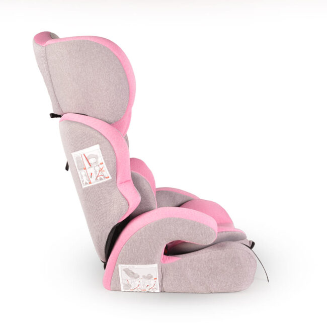 Κάθισμα Αυτοκινήτου 9-36 κιλά Μετατρεπόμενο Σε Booster Deluxe Pink Cangaroo 3801005150649 + Δώρο Αυτοκόλλητο Σήμα ”Baby on Board”