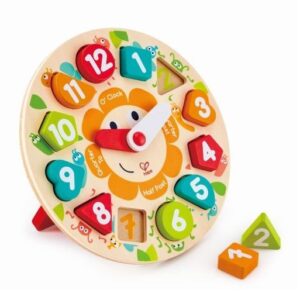 Chunky Clock Puzzle – Παζλ Ρολόι Με Μεγάλους Αριθμούς & Βάση Στήριξης – 13Τεμ. Hape E1622A