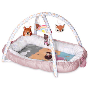 Φωλιά – Χαλάκι Δραστηριοτήτων Playmat Baby Nest Pink Lorelli 10300450002 + Δώρο Μασητικό οδοντοφυΐας Αξίας 5€