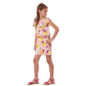 Εβίτα Ολόσωμο Παιδικό Σορτς Βερμούδα Υφασμάτινο για Κορίτσι Χρώμα Φλοράλ 226138