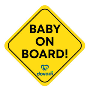 Εξωτερικό Αυτοκόλλητο Σήμα ”Baby On Board!” Dovadi