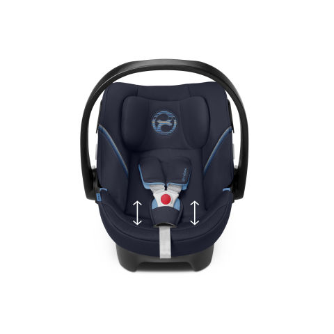 Κάθισμα αυτοκινήτου 0-13 κιλά Aton 5 Deep Black Cybex 520000178 + Δώρο Αυτοκόλλητο Σήμα ”Baby on Board”