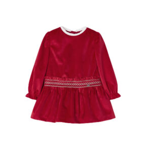 Mayoral Φόρεμα Πλέξη Σφηγγοφωλιά Χρώμα Κόκκινο Κορίτσι 12-02938-040