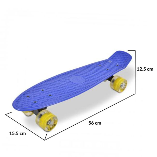 Τροχοσανίδα Skateboard Spice Led Blue 22” Byox 3800146226114