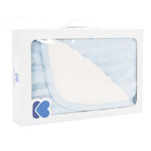 Κουβέρτα Πλεκτή Αγκαλιάς Και Λίκνου 75 x 100 cm Sherpa Light Blue Kikkaboo 31103010040