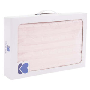 Κουβέρτα Πλεκτή Αγκαλιάς Και Λίκνου 75 x 100 cm Light Pink Kikkaboo 31103010036
