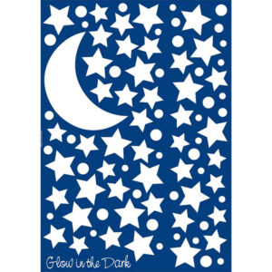 Αυτοκόλλητα Τοίχου Φωσφορίζοντα Starry Night Large 200 x 150 cm Ango 18109