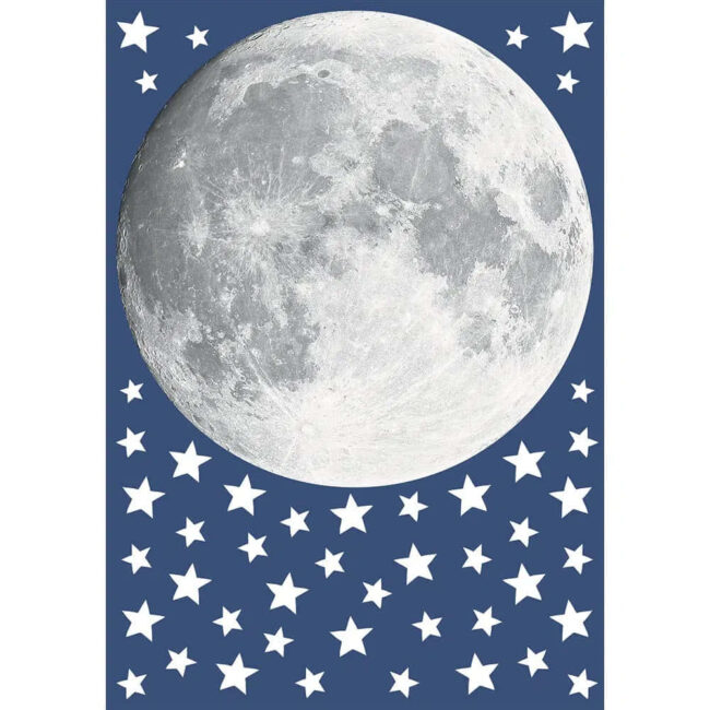 Αυτοκόλλητα Τοίχου Φωσφορίζοντα Moon Large 215 x 80 cm Ango 18112