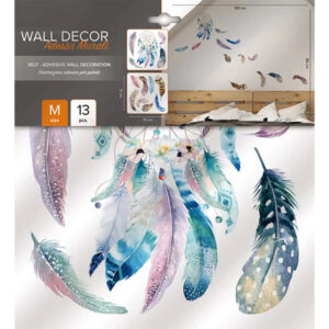 Αυτοκόλλητα Τοίχου Βινυλίου Watercolour Dreamcatcher 72 x 58 cm Ango 54111