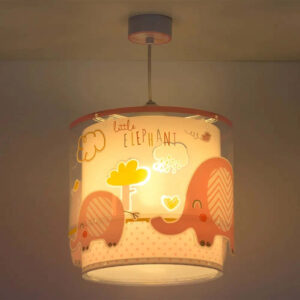 Κρεμαστό Παιδικό Φωτιστικό Οροφής Little Elephant Pink Ango 61332 S