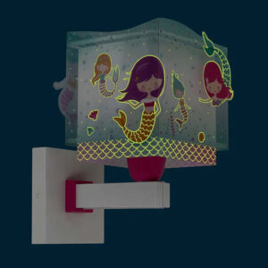 Παιδικό Φωτιστικό Τοίχου - Απλίκα Διπλού Τοιχώματος Mermaids Ango 63449