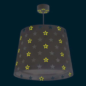 Κρεμαστό Παιδικό Φωτιστικό Οροφής Stars Grey Ango 81212 E