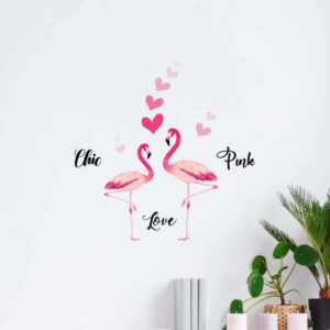 Αυτοκόλλητα Τοίχου Βινυλίου Flamingos 45 x 35 cm Ango 59175