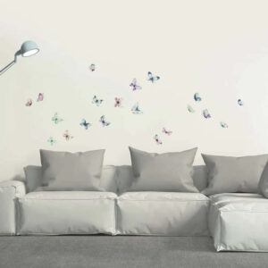 Αυτοκόλλητα Τοίχου Βινυλίου Watercolour Butterflies Medium 72 x 58 cm Ango 54117