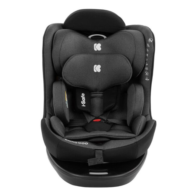 Κάθισμα Αυτοκινήτου i-Size 40-150cm i-Safe Dark Grey Kikkaboo 31002100001 + Αυτοκόλλητο Σήμα ”Baby on Board”
