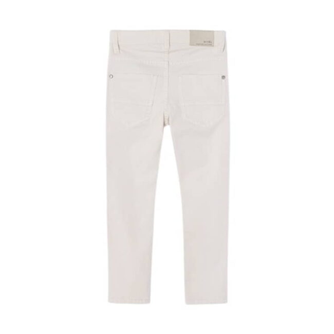 Mayoral Παντελόνι Καπαρτινέ Slim Fit Χρώμα Λευκό Σπασμένο Αγόρι 23-00509-019