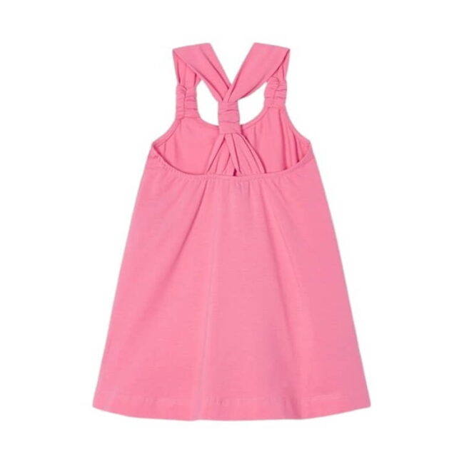 Mayoral Φόρεμα Απλικέ Χρώμα Ροζ Φούξια Κορίτσι 23-03944-031