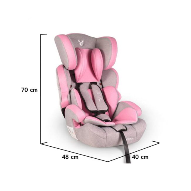 Κάθισμα Αυτοκινήτου 9-36 κιλά Μετατρεπόμενο Σε Booster Deluxe Pink Cangaroo 3801005150649 + Δώρο Αυτοκόλλητο Σήμα ”Baby on Board”