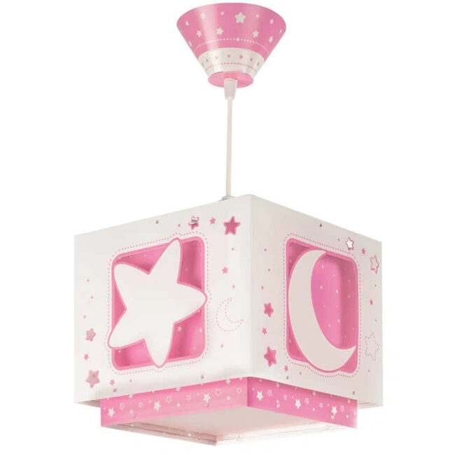 Κρεμαστό Παιδικό Φωτιστικό Οροφής Moonlight Pink Ango 63232 S