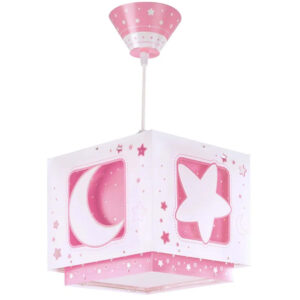 Κρεμαστό Παιδικό Φωτιστικό Οροφής Moonlight Pink Ango 63232 S
