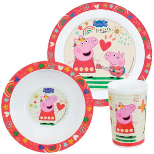 Παιδικό Σερβίτσιο Φαγητού 3 Τεμαχίων 6m+ Peppa Pig Ango 006105