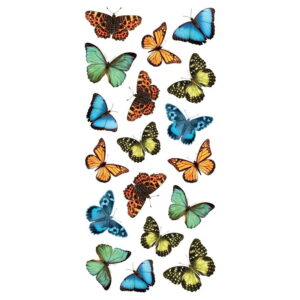 Αυτοκόλλητα Τοίχου Βινυλίου Colourful Butterflies S Ango 18301