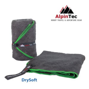 Alpintec Dry Soft Πετσέτα Microfiber Antibacterial Terry Green 40×80 cm MT-S-AGN