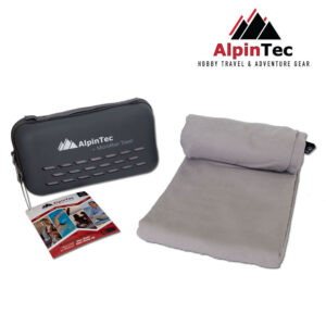 Alpintec Dry Fast Πετσέτα Microfiber Grey 30×50 cm MS-XS-GY