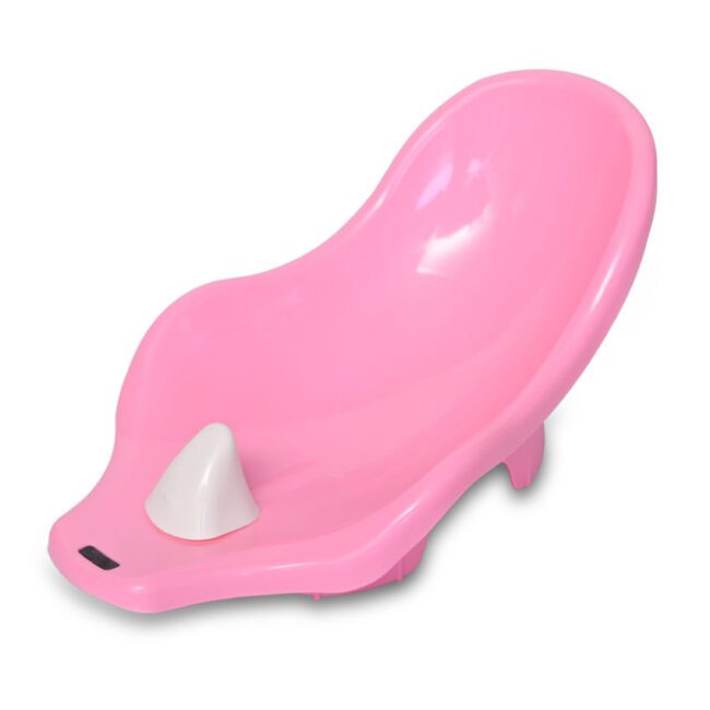 Βρεφική Μπανιέρα Με Βάση Bathtub 88 cm Pink Lorelli + Θερμόμετρο, 2 x Dispenser για Σαπούνι + Δώρο Έξτρα Μαλακό Σφουγγάρι Μπάνιου