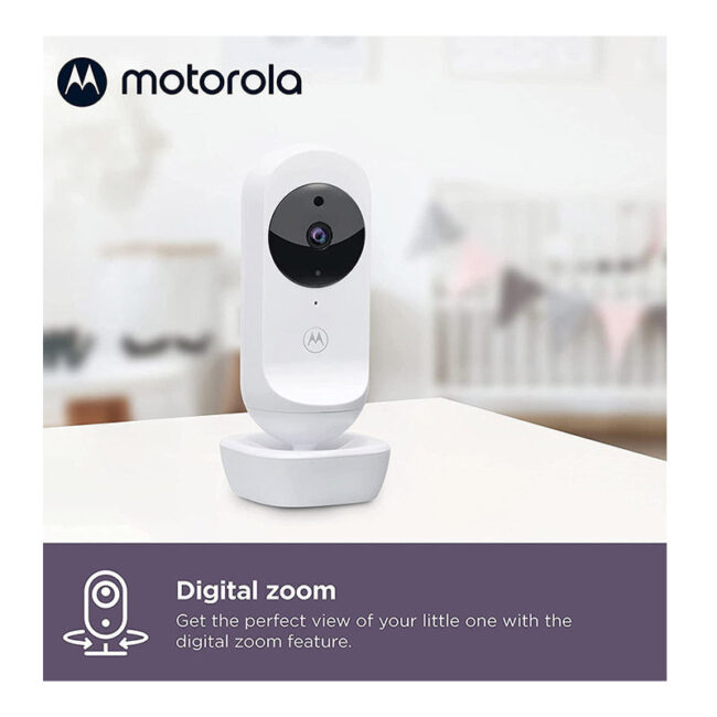 Ασύρματη Ενδοεπικοινωνία Μωρού με Κάμερα & Οθόνη 4.3″ με Αμφίδρομη Επικοινωνία & Νανουρίσματα Motorola VM44