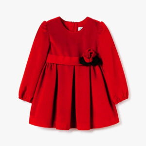 Abel & Lula Φόρεμα Βελούδινο Χρώμα Κόκκινο 13-05509-080