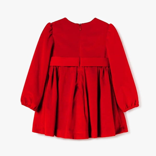 Abel & Lula Φόρεμα Βελούδινο Χρώμα Κόκκινο 13-05509-080
