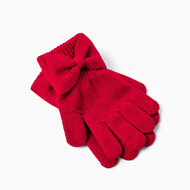 Mayoral Γάντια Πλεκτά Χρώμα Κόκκινο 13-10586-017